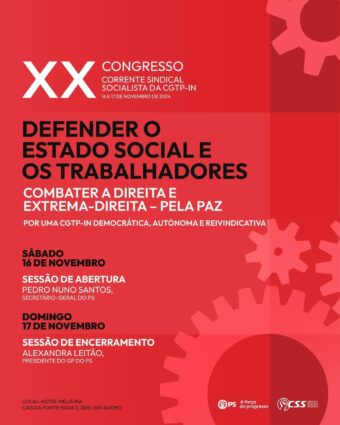 XXº Congresso dos sindicalistas socialistas